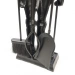 Набор каминный D98051BK Рыцарь большой (4 предмета, 110 см, черный), на подставке — изображение 5