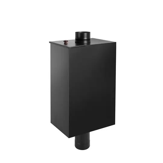 Бак BLACK на трубе 80л д.120 (Прямоуг) (AISI 439)