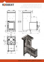 Печь для бани Эверест "Steam Master" 44 INOX (320M) (под обкладку) — изображение 4