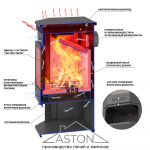 Печь-Камин ASTON 12 кВт (200 м3) Призматик (Талькохлорит) — изображение 3