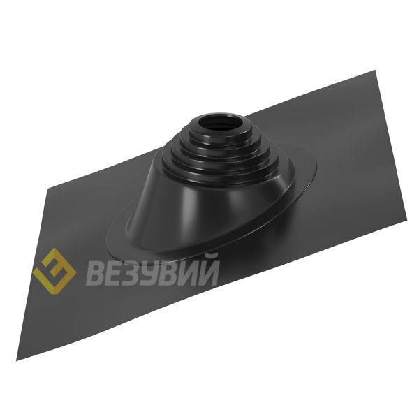 Кровельный проходник для дымохода "ВЕЗУВИЙ" №110 (д.75-200мм  420х420мм) угл