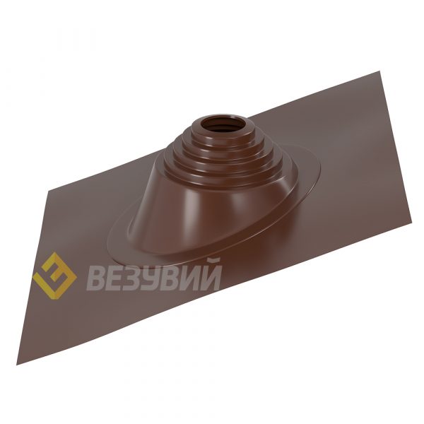 Кровельный проходник для дымохода "ВЕЗУВИЙ" №110 (д.75-200мм  420х420мм) угл