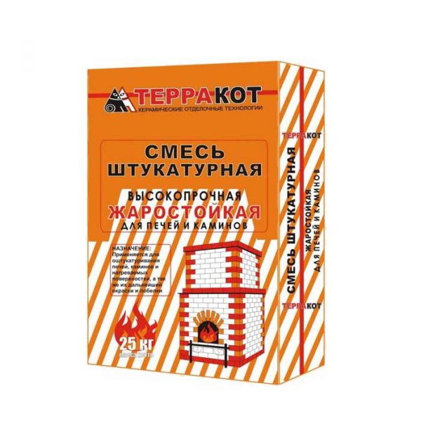Смесь штукатурная "Терракот" жаростойкая